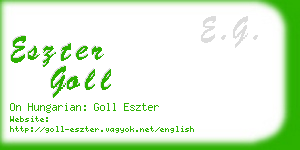 eszter goll business card